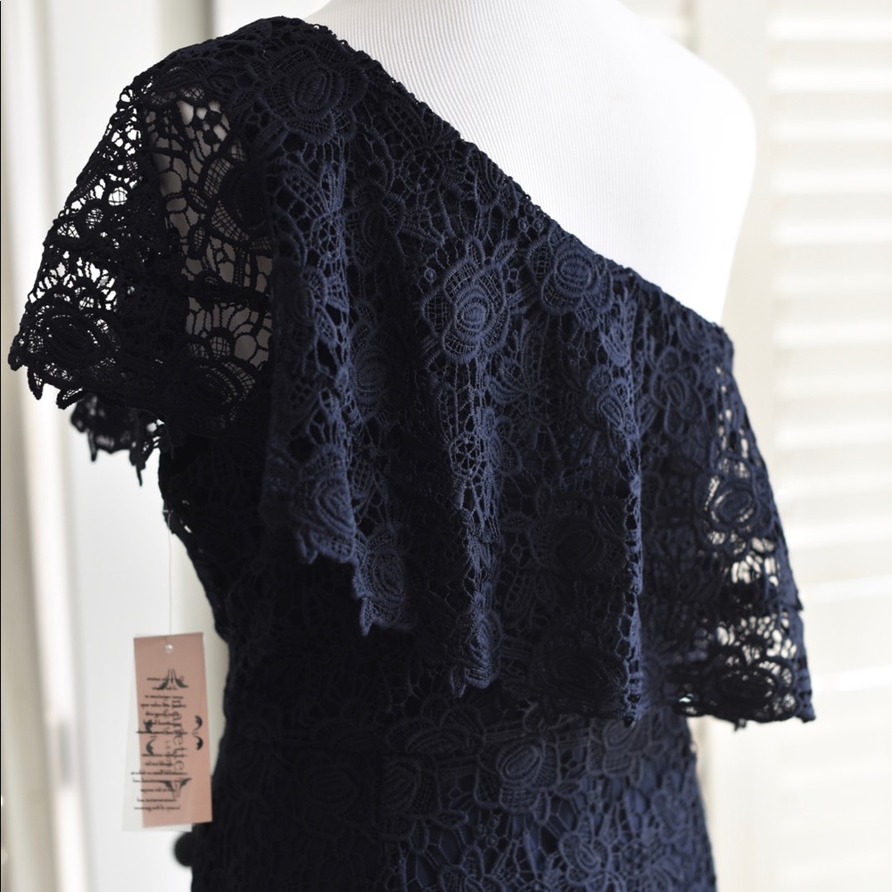 New Nanette Lepore Crochet One Shoulder Dress 12 - Picture 7 of 16